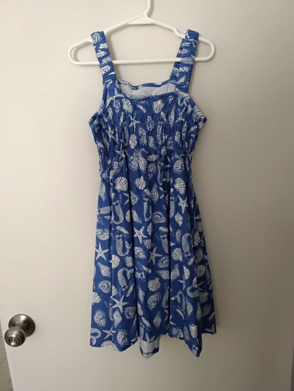 Girls Coastal Print Dress.